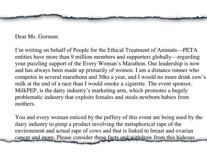 peta letter 1