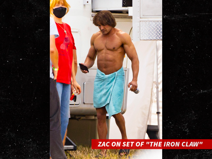 Zac On Set Of