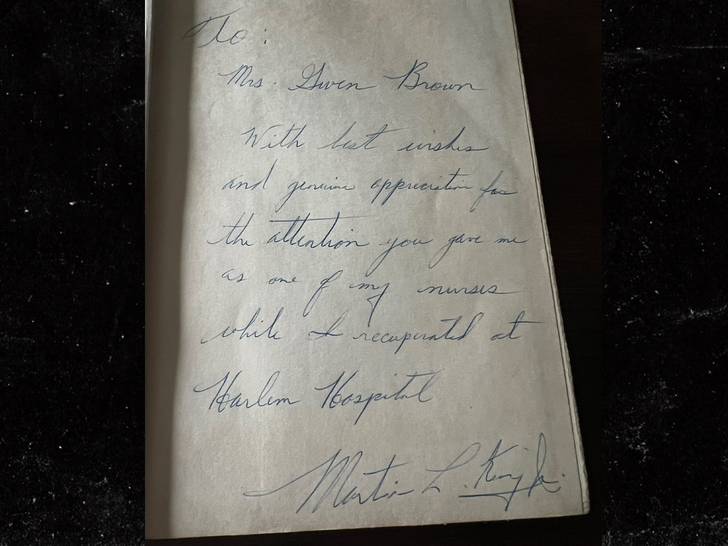 martin luther king jr signed document