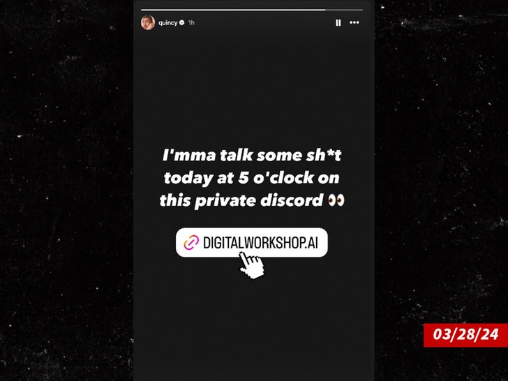 Quincy Brown Instagram Story_