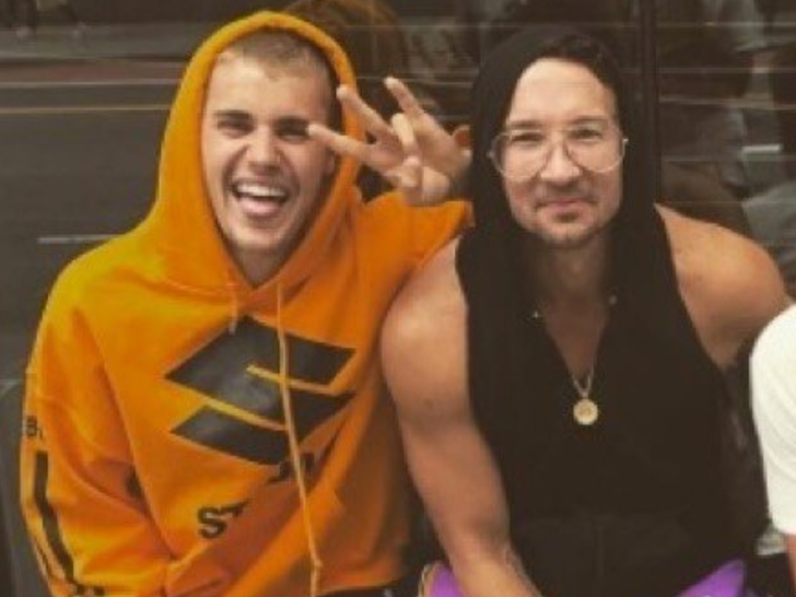 Justin Bieber and Carl Lentz -- Together Pics