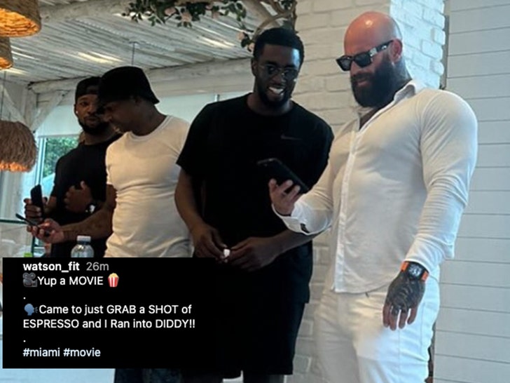 diddy getting coffee