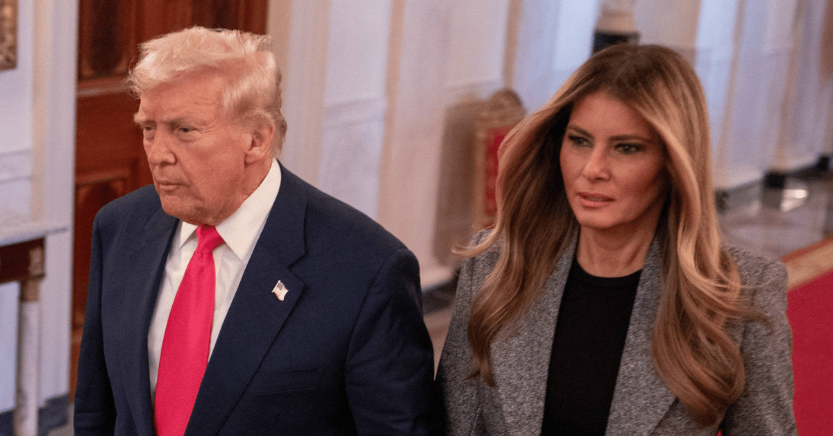 Photo of Melania and Donald Trump