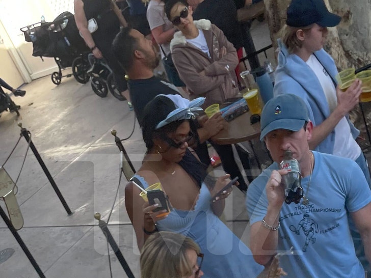 Sabrina Carpenter and Barry Keoghan at the Mendocino Wine Terrace at California