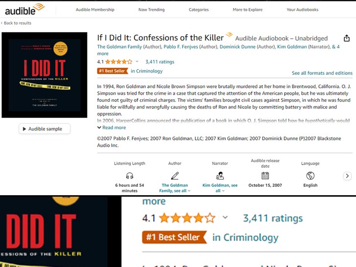 oj simpson book best seller