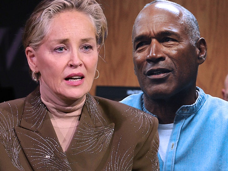 sharon stone oj face off