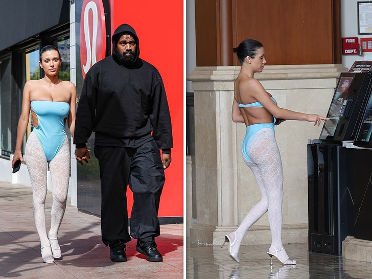 Kanye West and Bianca Censori's Movie Date at The Grove for