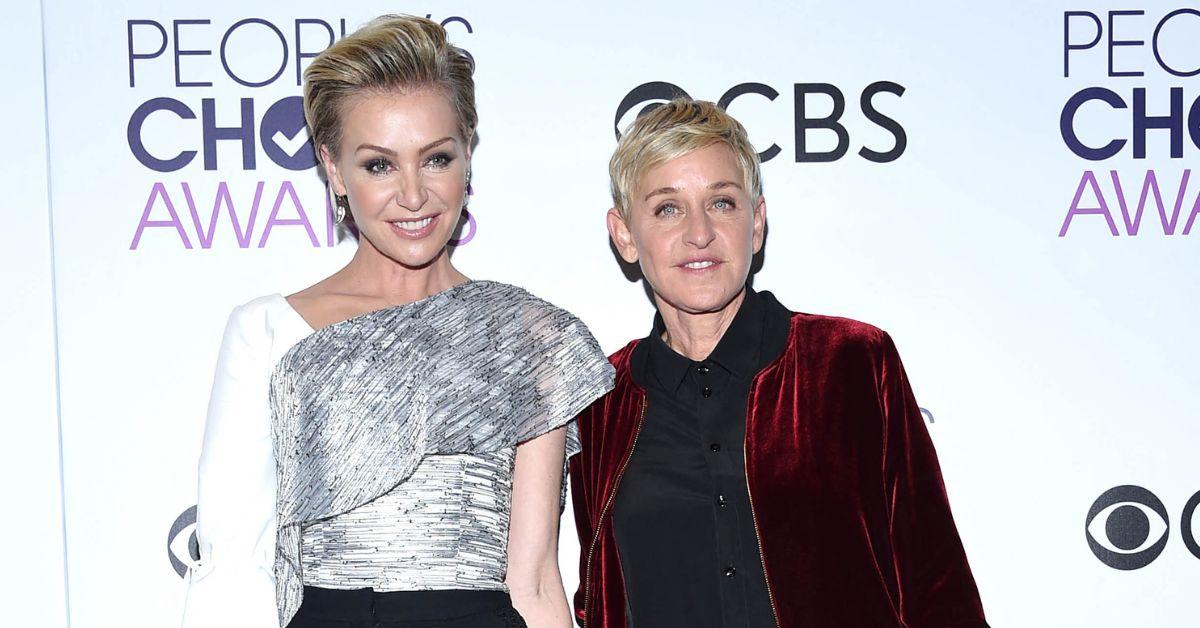 Photo of Portia de Rossi and Ellen DeGeneres