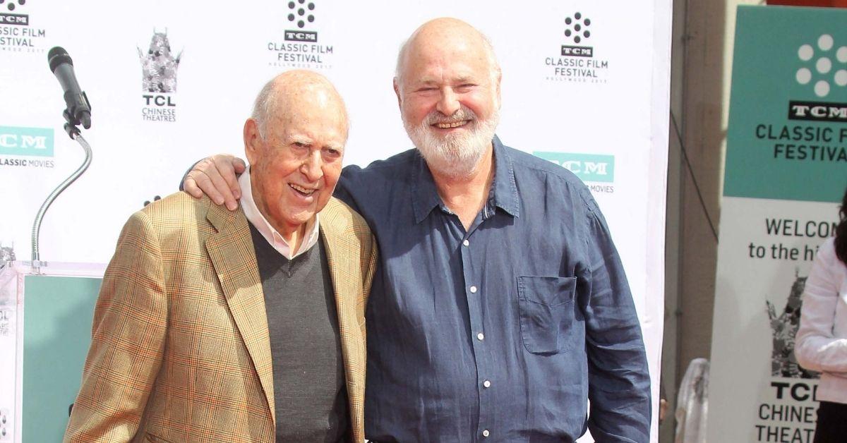 exclusive-rob-reiner-heart-wrenching-family-home-movie-with-father-carl-1767725969877 Photo of Carl and Rob Reiner