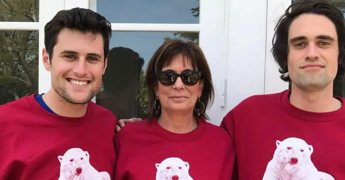 Photo of Nicholas Reiner, Jake Reiner and Michele Singer Reiner