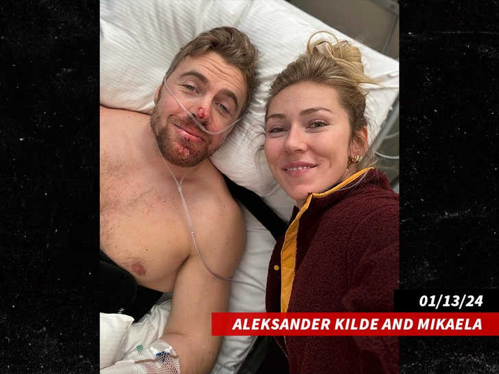 Aleksander Kilde and Mikaela