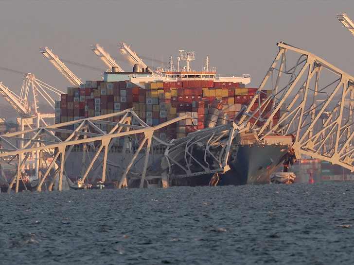 Baltimore Bridge Collapses After Being Struck By Cargo Ship