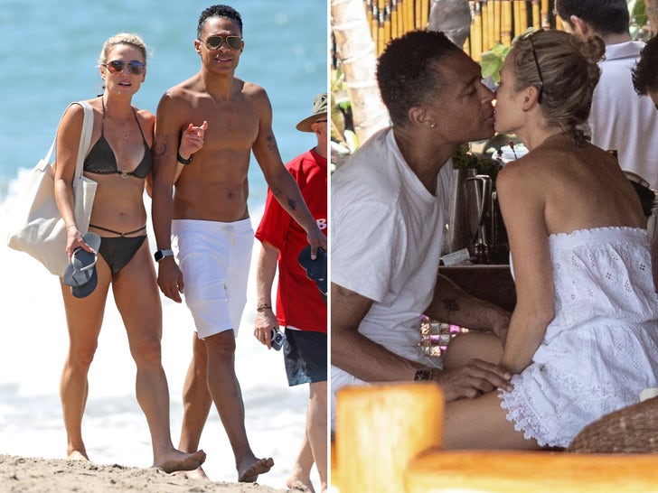 Amy Robach and T.J. Holmes -- PDA on Mexican Vacation