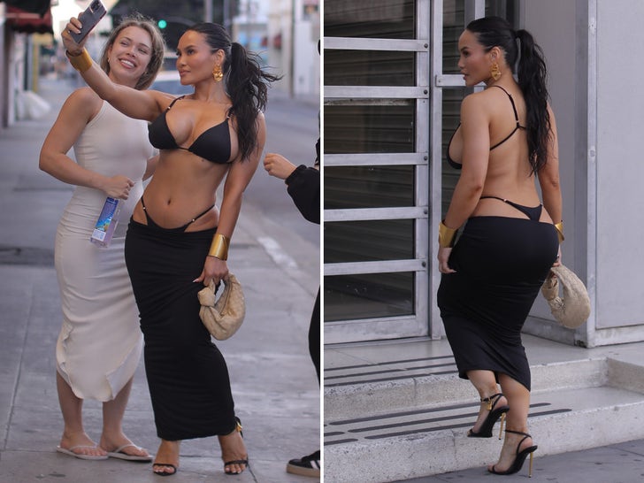 Daphne Joy Dresses in Sexy Outfit for Photoshoot