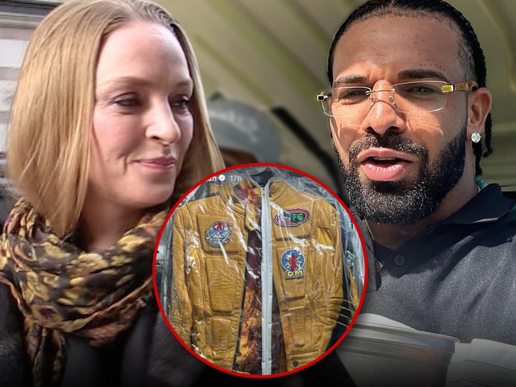 uma thurman and drake