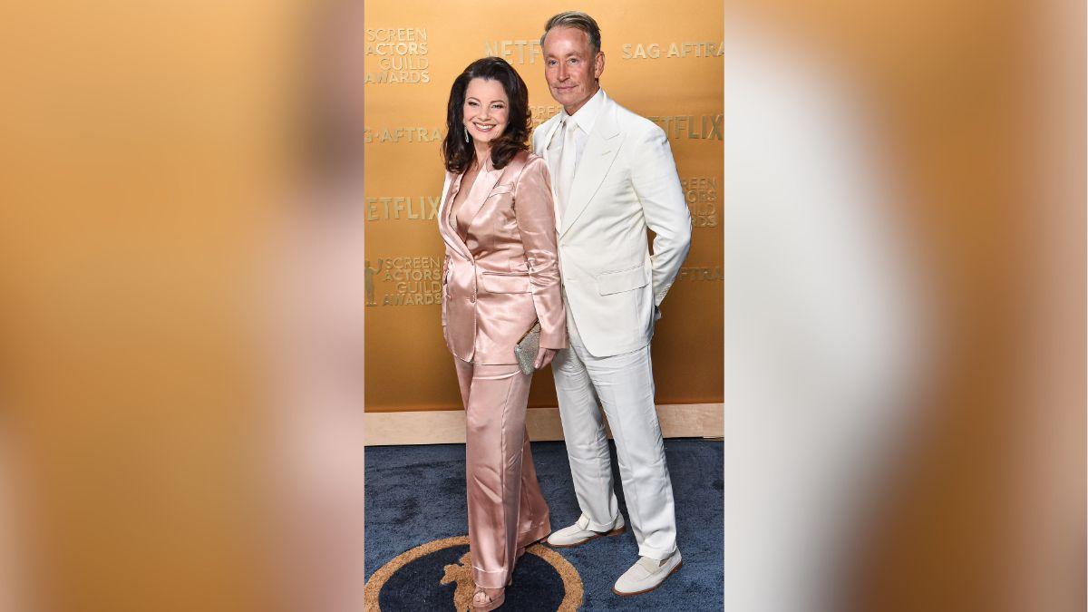 Photo of Fran Drescher and Peter Marc Jacobso