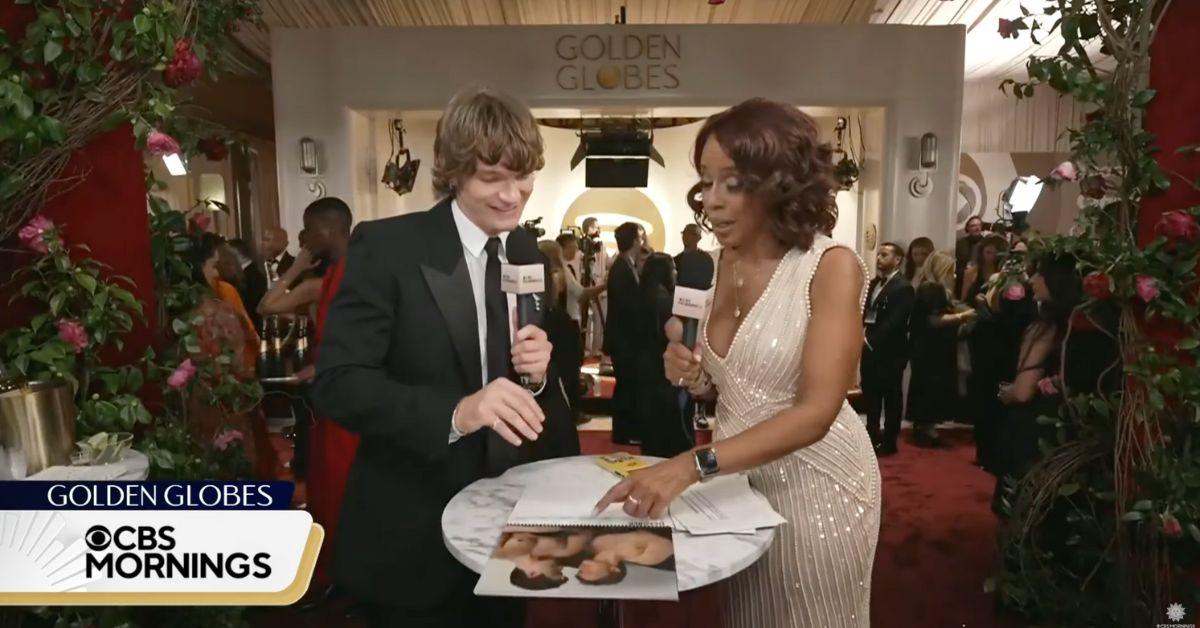 Photo of Connor Storrie and Gayle King