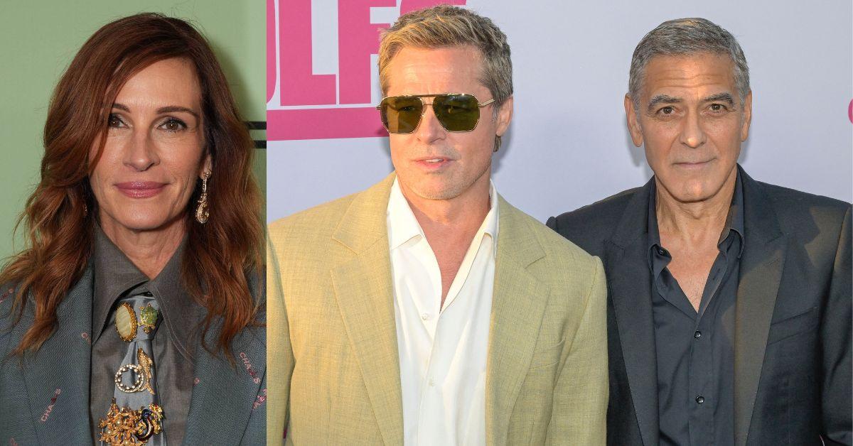 Photo of Julia Roberts, Brad Pitt and George Clooney
