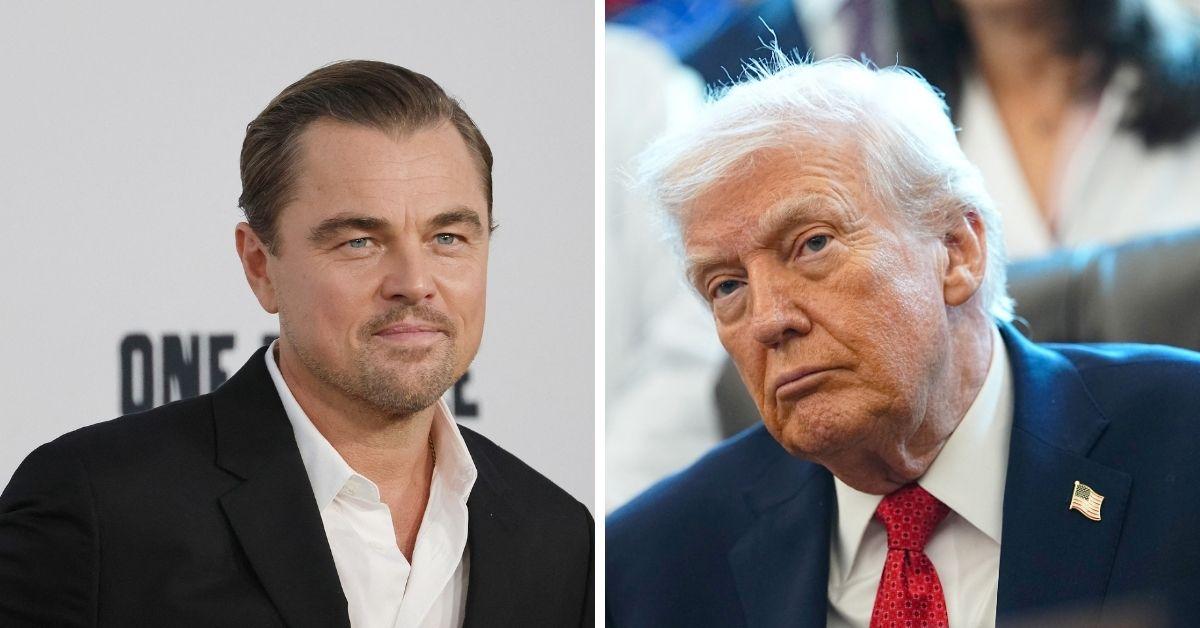 Photo of Leonardo DiCarpio and Donald Trump
