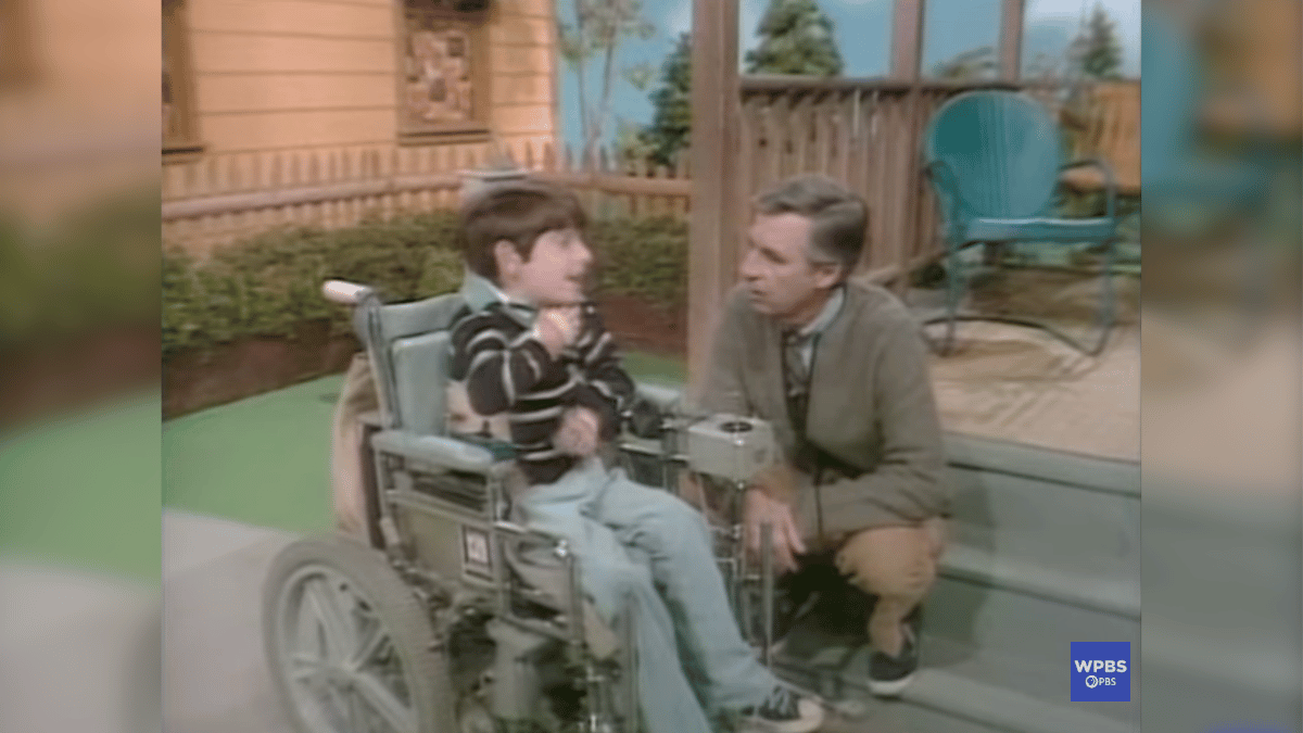 Photo of Fred Rogers and Jeff Erlanger