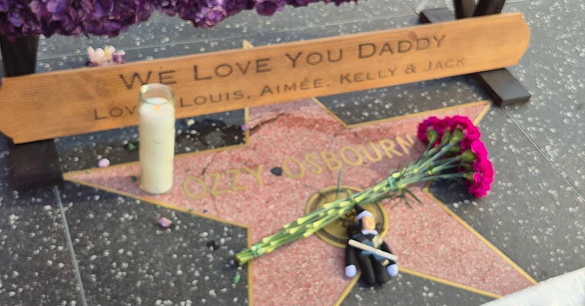 Photo of Ozzy Osbourne's walk of fame star.