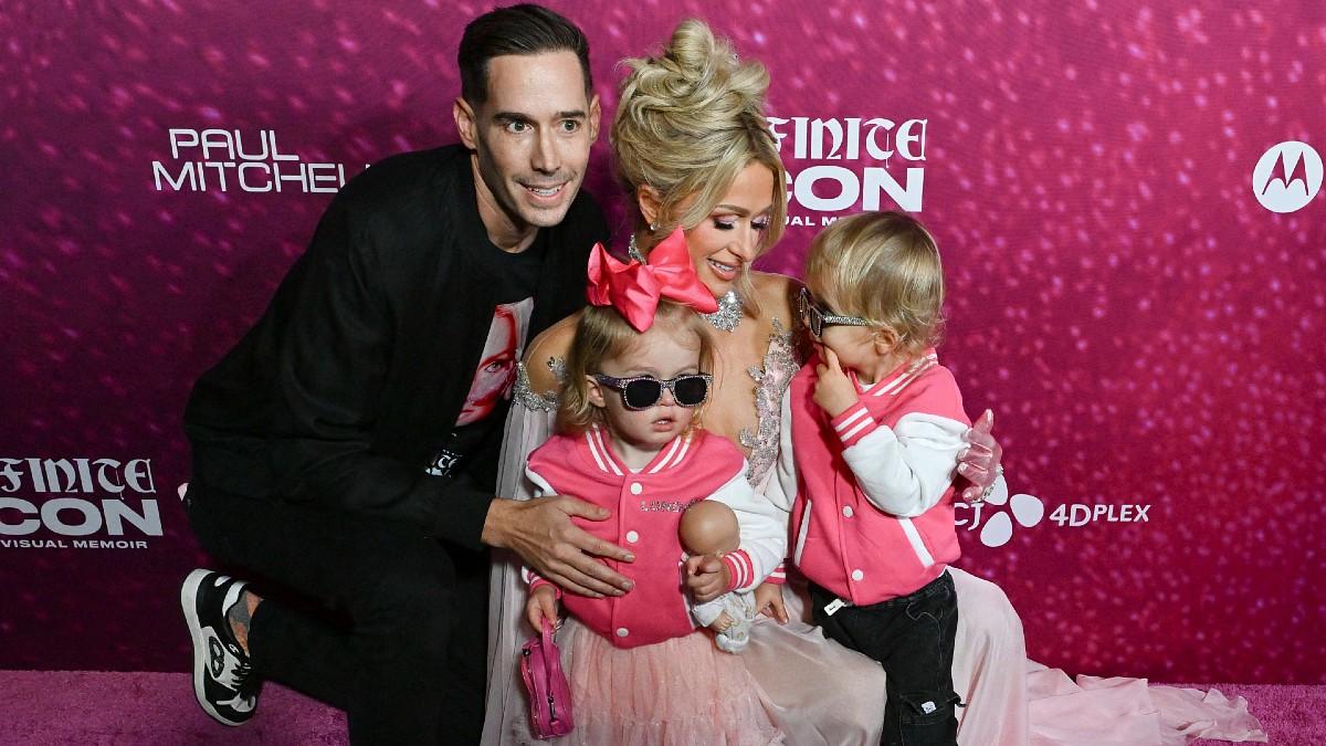 Photo of Carter Reum, London Marilyn Hilton Reum, Paris Hilton, Phoenix Barron Hilton Reum