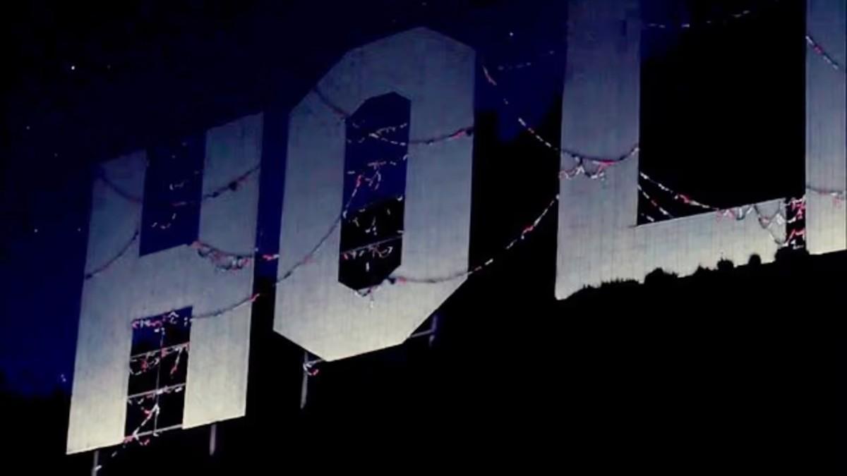 Photof of the Hollywood Sign with bras