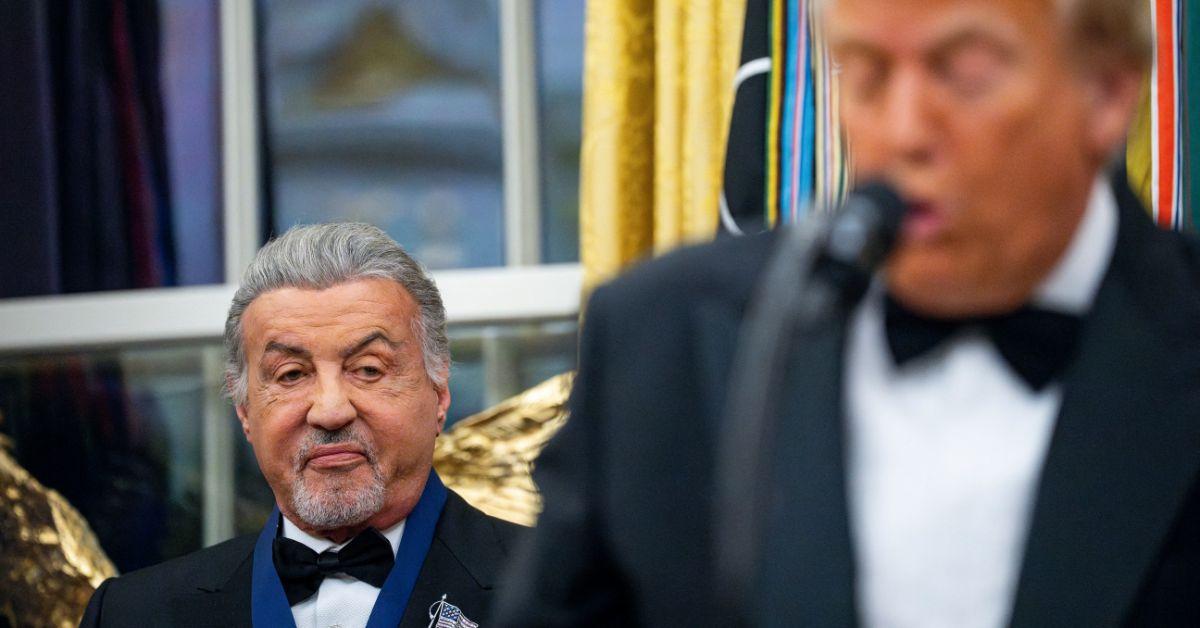 photo of sylvester stallone and donald trump