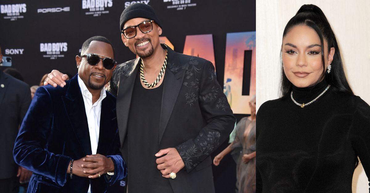 vanessa-hudgens-chooses-family-high-school-musical-franchise-1-1766758851273 Will Smith and Martin Lawrence starred with Vanessa Hudgens in 'Bad Boys: Ride or Die,' her most recent film appearance.