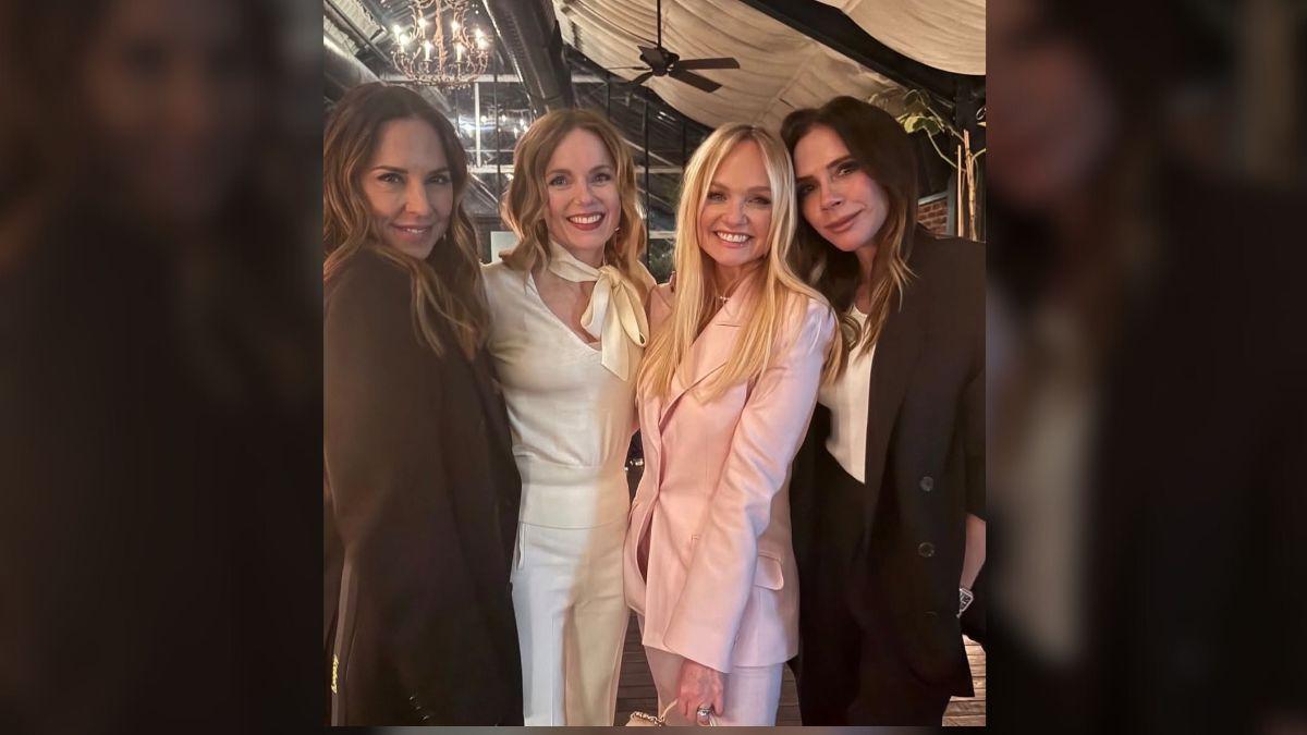 Image of Victoria Beckham steps out with her Spice Girls bandmates amid ongoing family tensions with son Brooklyn.