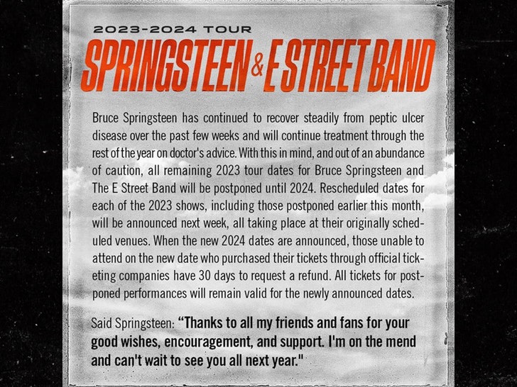 bruce springsteen tour statement