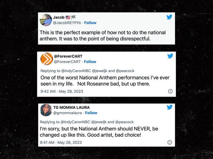 jewel national anthem reactions twitter