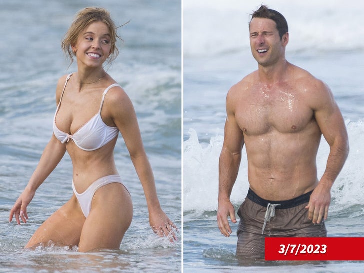 Sydney Sweeney and Glen Powell Show Off Beach Bods Down Undah