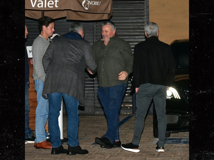 Matt LeBlanc leaving nobu with friends