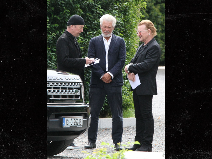 Members of U@ at SInead O’connor funeral