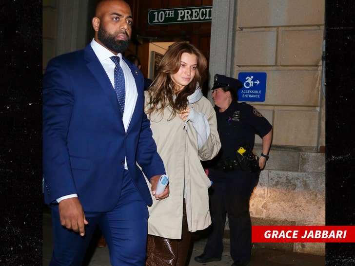 1025 Grace Jabbari surrenders at the 10th precinct amid Jonathan Majors criminal case backgrid 2