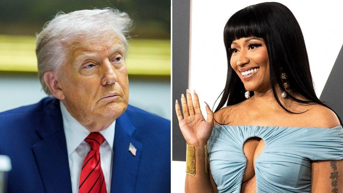 picture of Donald trump and Nicki Minaj