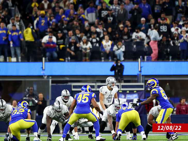 Rams vs. Raiders game on Dec. 8 2022