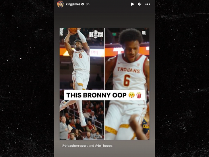 bronny james and lebron james