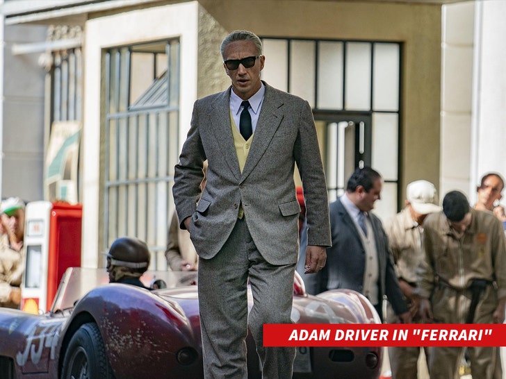 adam driver in the movie ferrari alamy 1