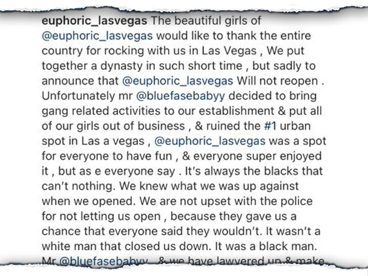 euphoric las vegas cooment on blueface