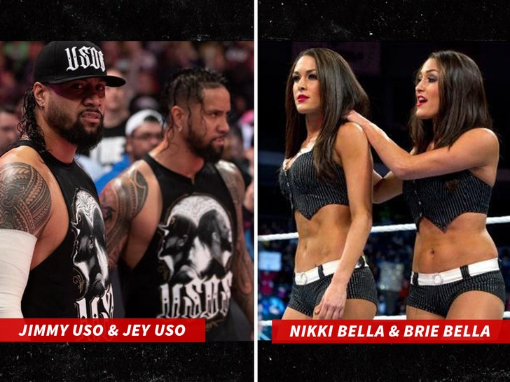jimmy uso jey uso nikki bella brie bella