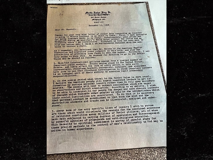 martin luther king jr letter