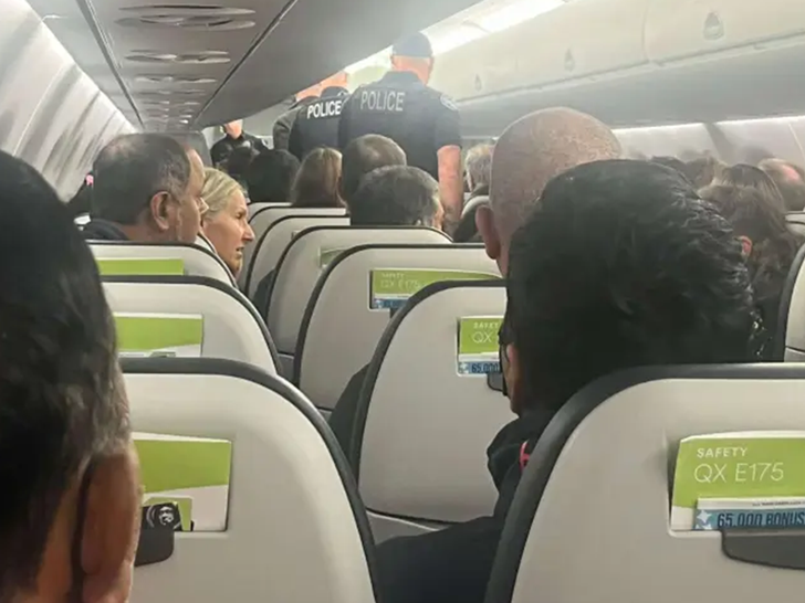 outside inside airplane