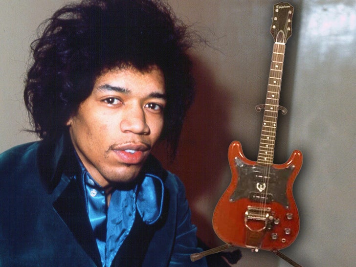 jimmy hendrix and guitar