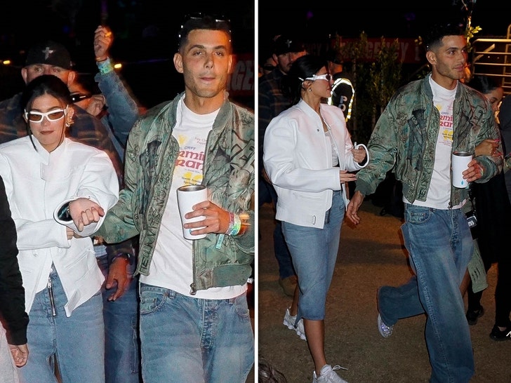 Kylie Jenner and Fai Khadra at Coachella