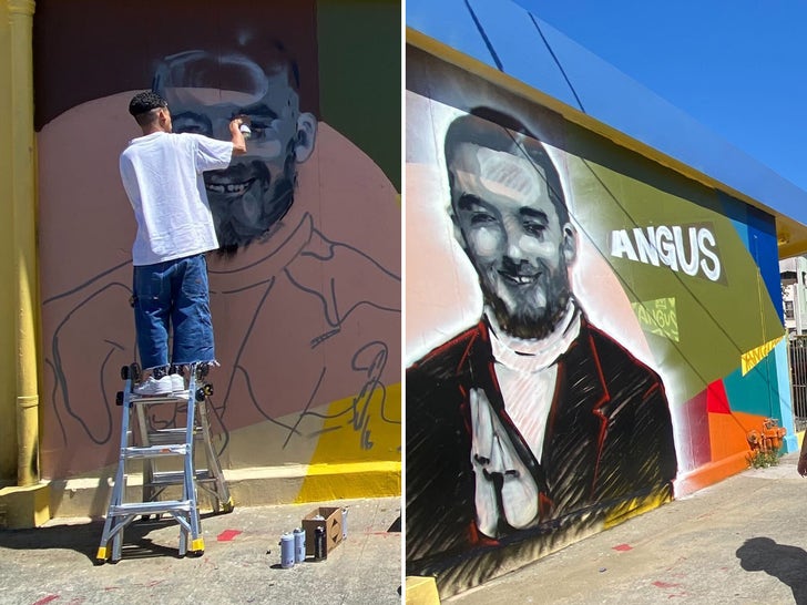 Angus Cloud Memorial Mural