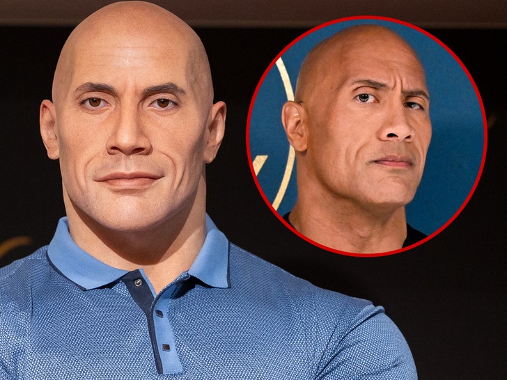 dwayne johnson wax figure getty 2