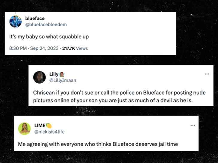 092523 blueface tweets and fans