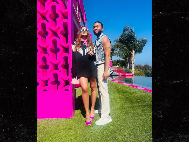 John Legend and Chrissy Teigen  barbie house